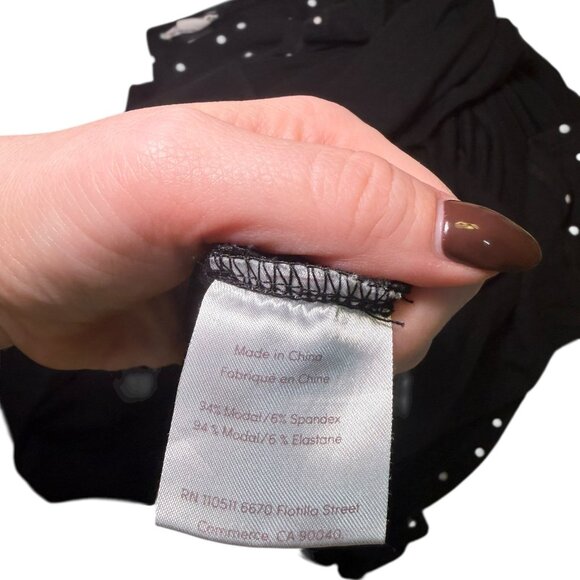 Ingrid & Isabel Black Polka Dot Maternity Racerback Maxi Dress Small - Picture 7 of 7